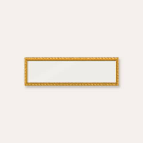 Yellow bobbin panoramic frame, 60cm x 15cm, frame only