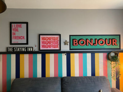 Customer photo — Bonjour Panoramic Print