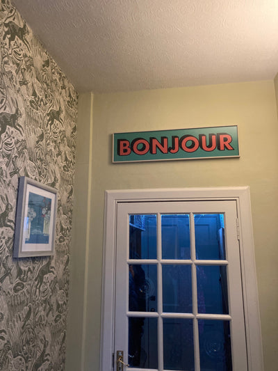 Customer photo — Bonjour Panoramic Print