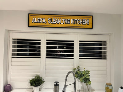 Customer photo — Custom Text Panoramic Print | Retro Bar & Gallery Wall Sign