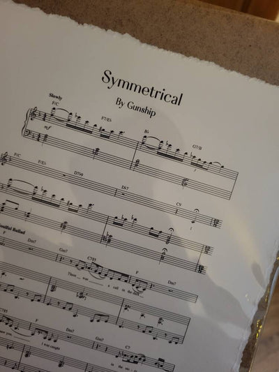 Customer photo — Personalised Sheet Music Handmade Sustainable Paper