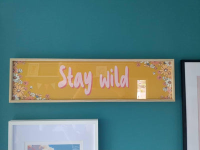 Customer photo — Custom Text Panoramic Print | Retro Bar & Gallery Wall Sign