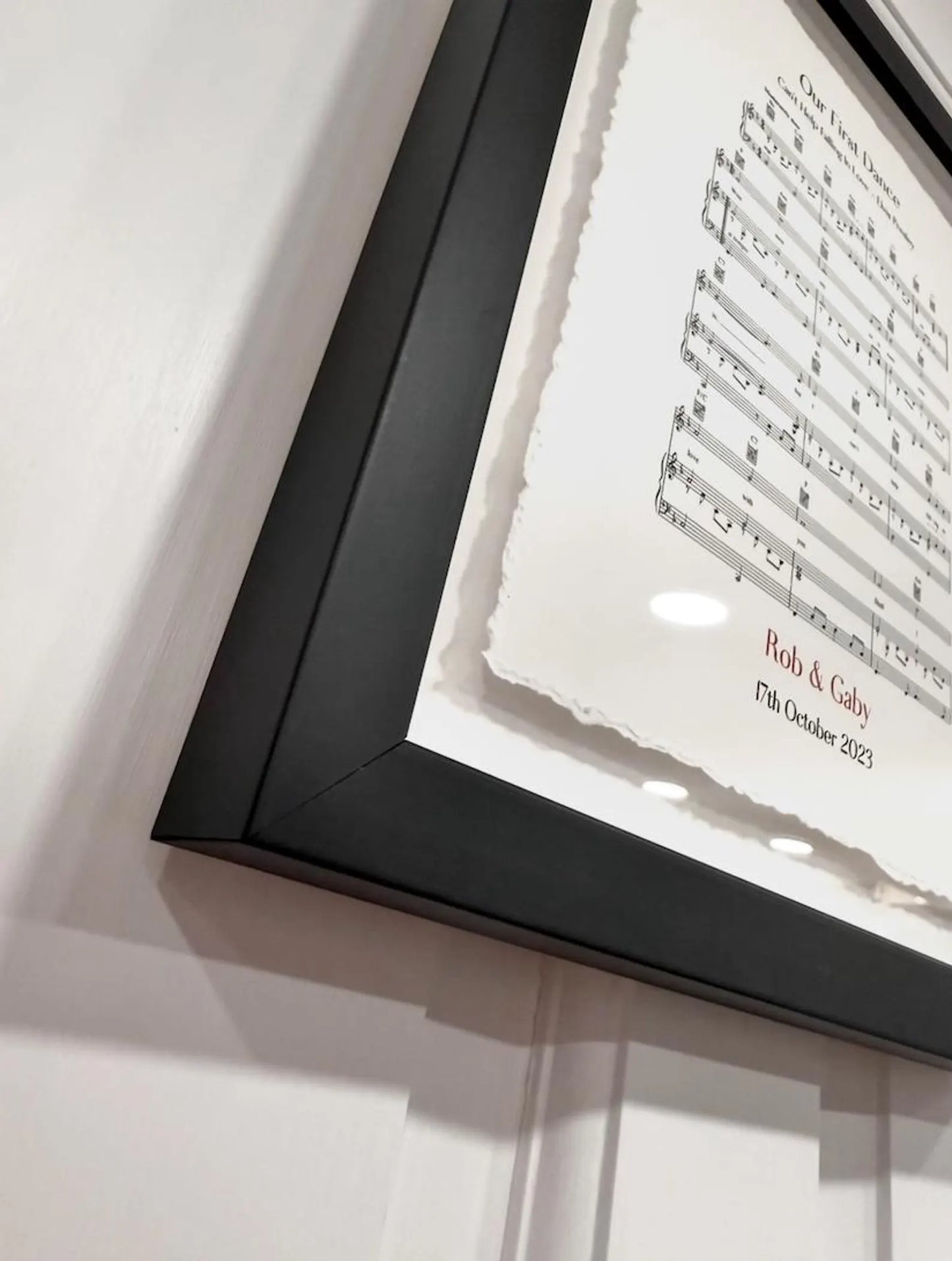 Personalised Sheet Music Handmade Sustainable Cotton Paper