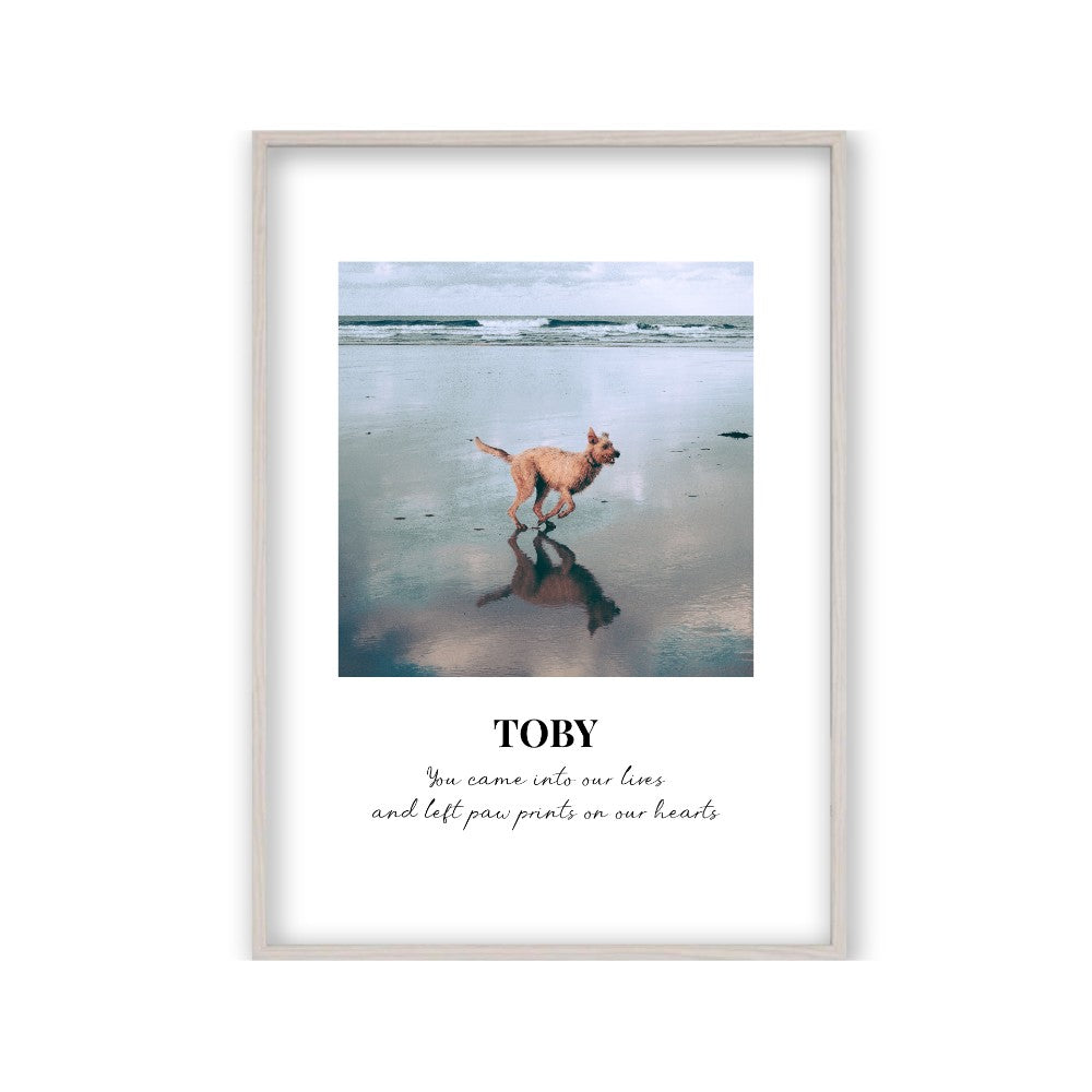 Personalised Dog Memorial Photo Print