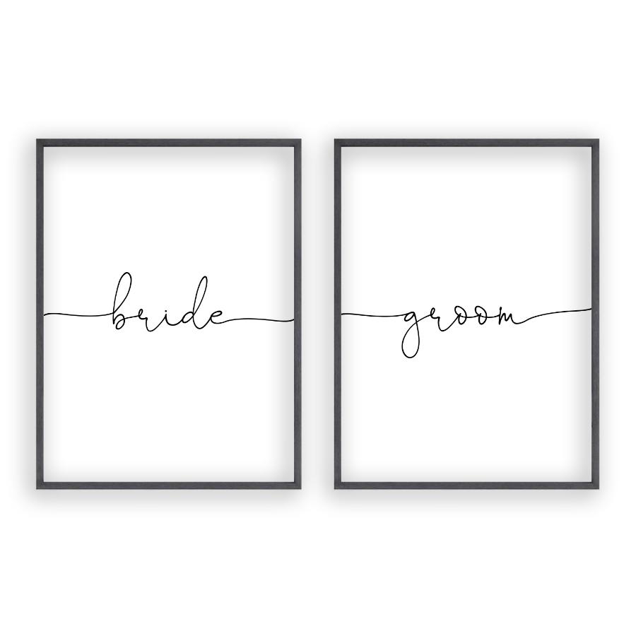 Bride Groom - Set Of 2 Prints - Blim & Blum