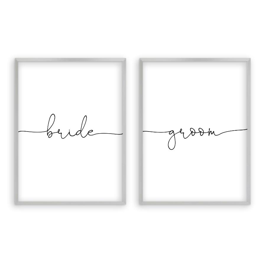 Bride Groom - Set Of 2 Prints - Blim & Blum