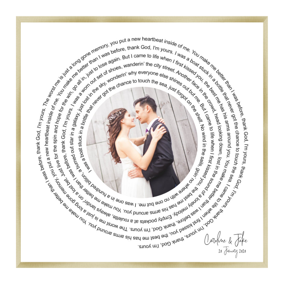 Champagne Gold Frame / 60cm x 60cm