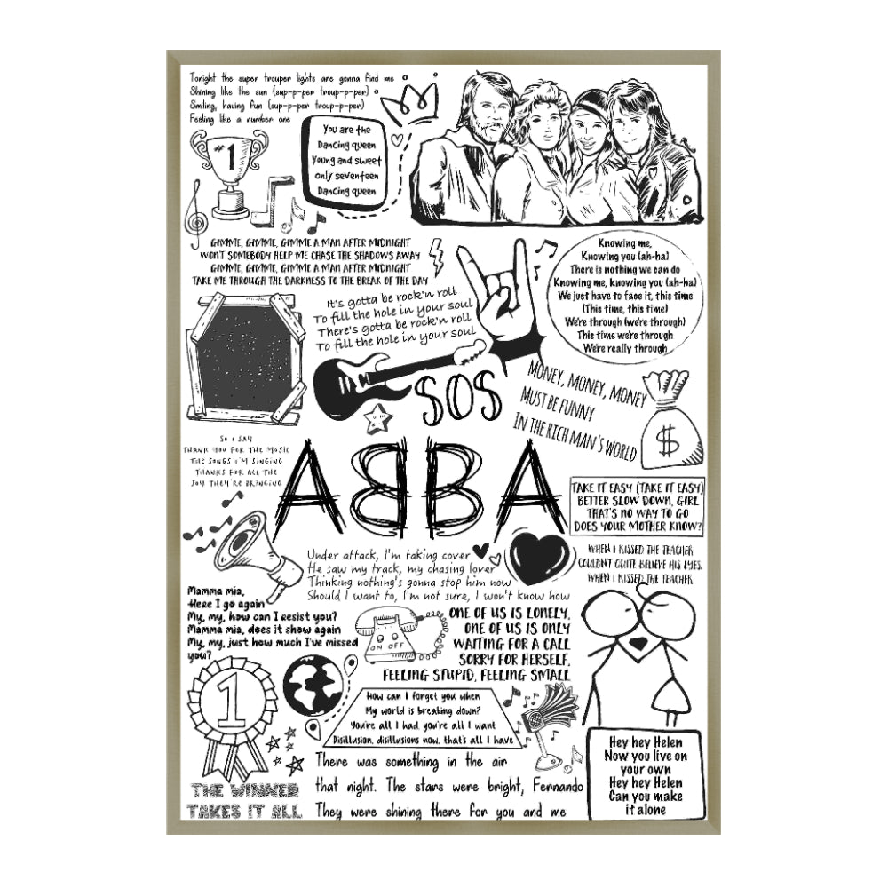 Champagne Gold Frame / A1