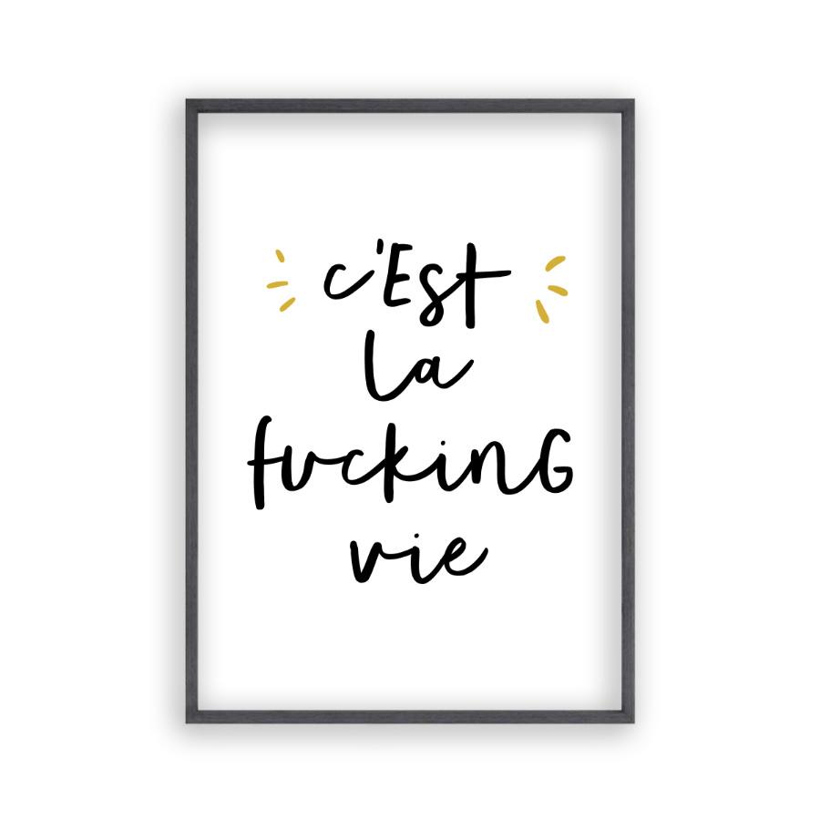 C'est La Fucking Vie Print - Blim & Blum