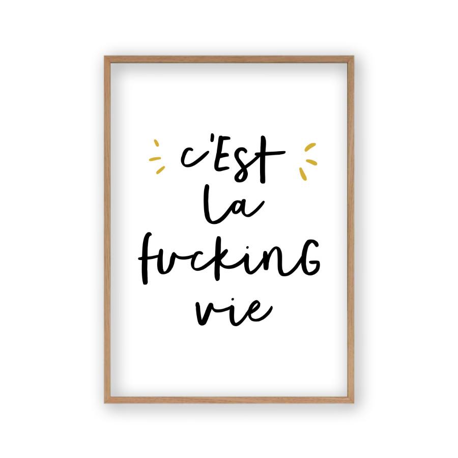 C'est La Fucking Vie Print - Blim & Blum