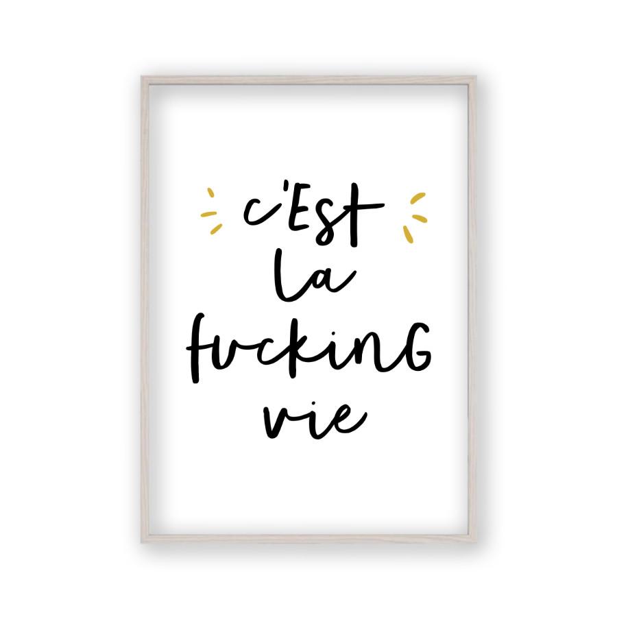 C'est La Fucking Vie Print - Blim & Blum