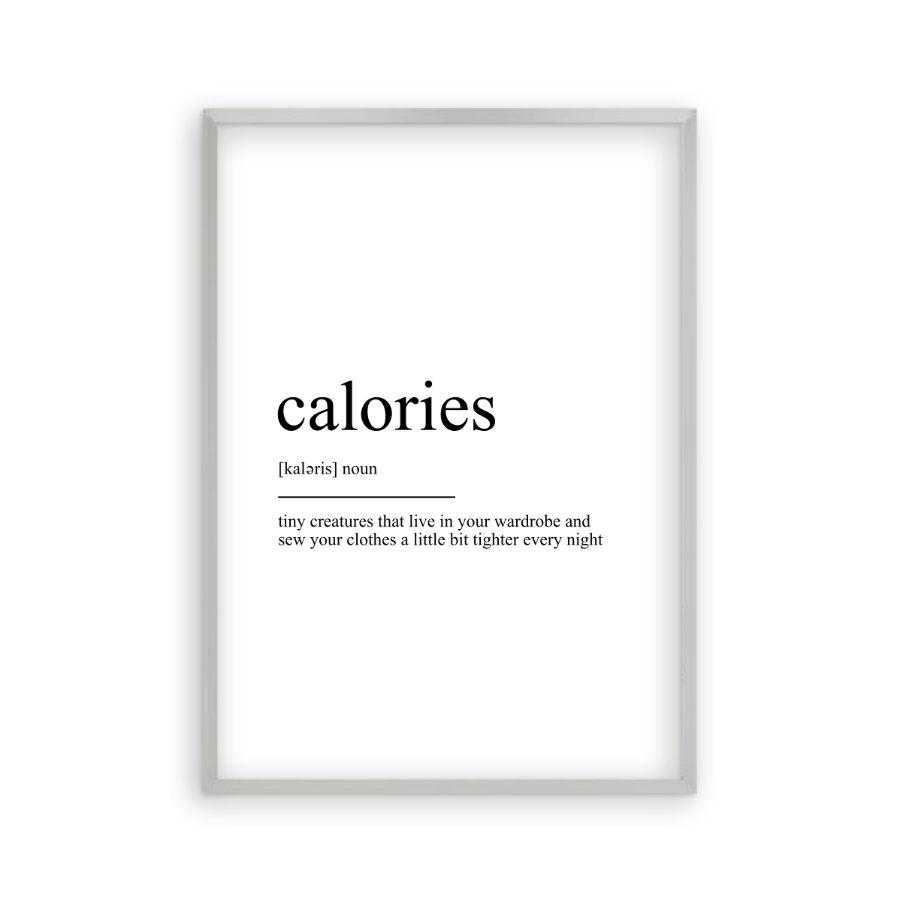 Calories Definition Print - Blim & Blum
