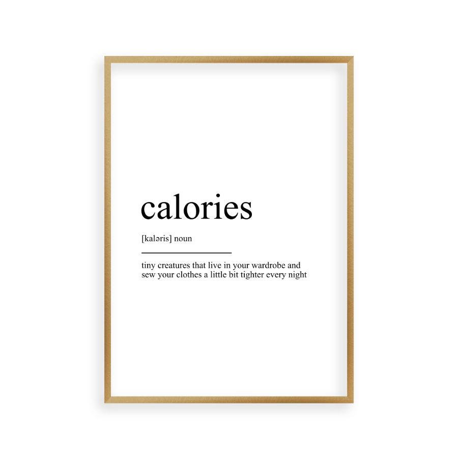 Calories Definition Print - Blim & Blum