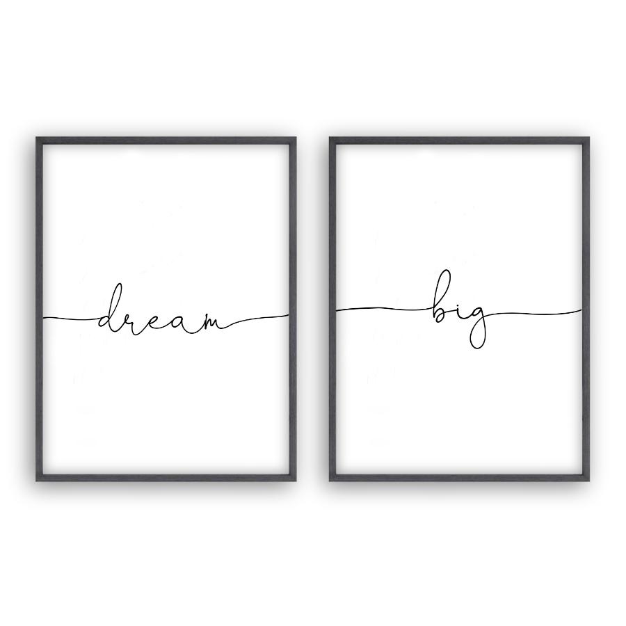 Dream Big - Set Of 2 Prints - Blim & Blum