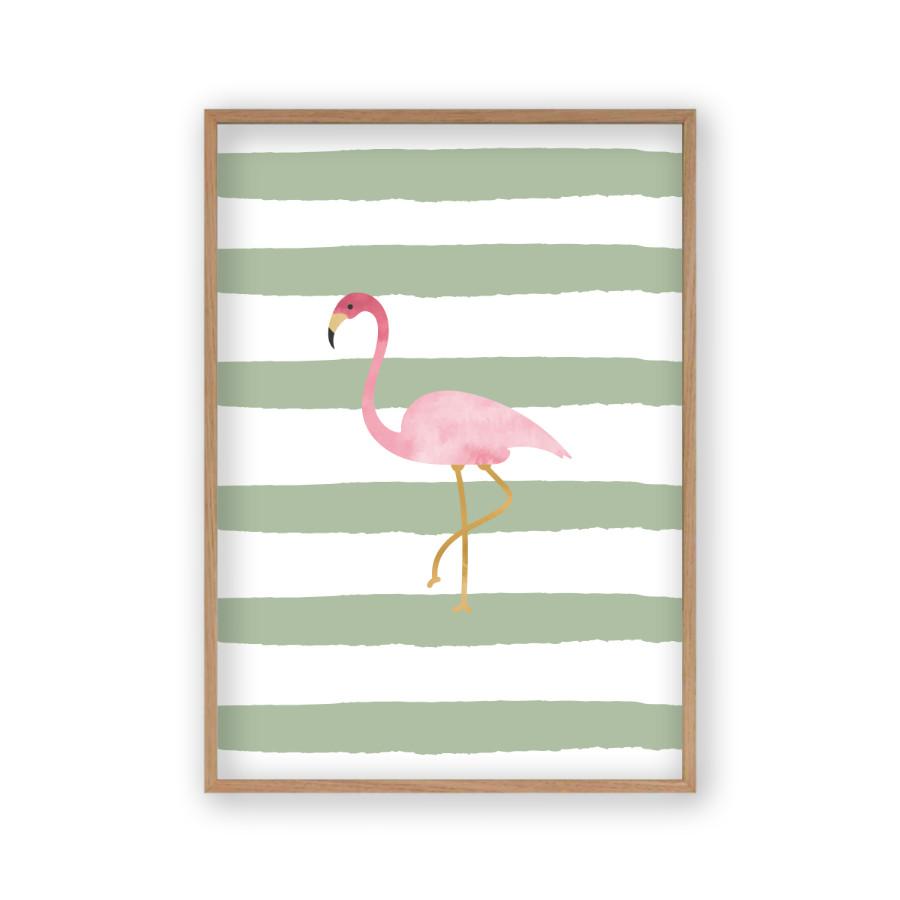 Flamingo Watercolour Print - Blim & Blum