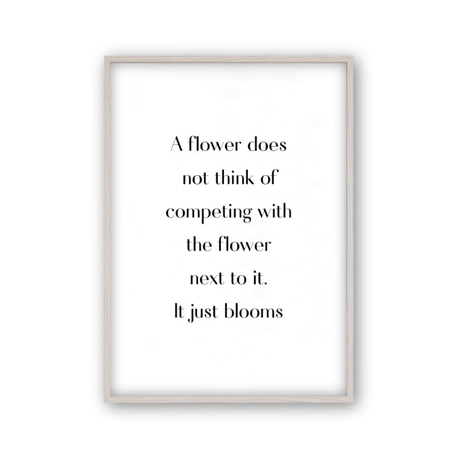 Flower Motivational Print - Blim & Blum