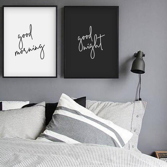 Good Morning Good Night - Set Of 2 Prints - Blim & Blum