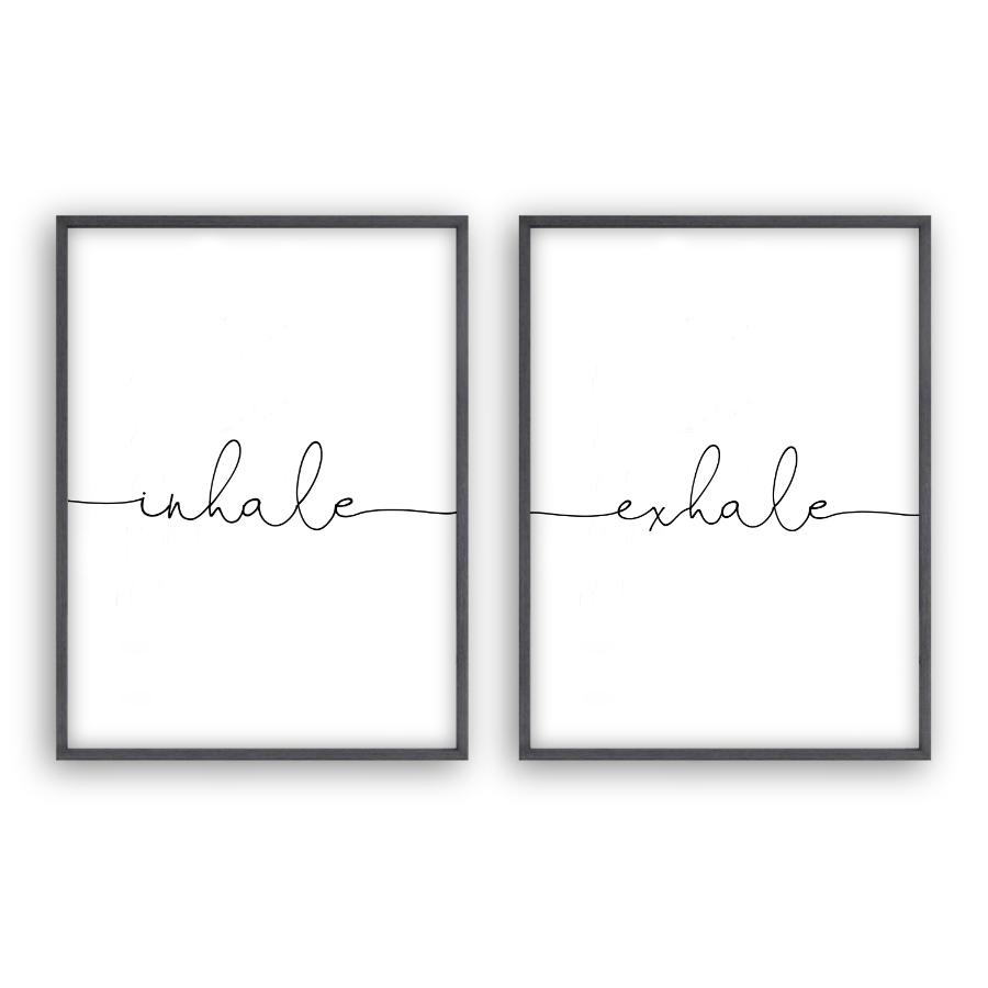 Inhale Exhale - Set Of 2 Prints - Blim & Blum