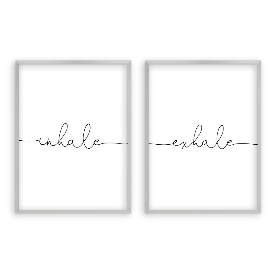 Inhale Exhale - Set Of 2 Prints - Blim & Blum