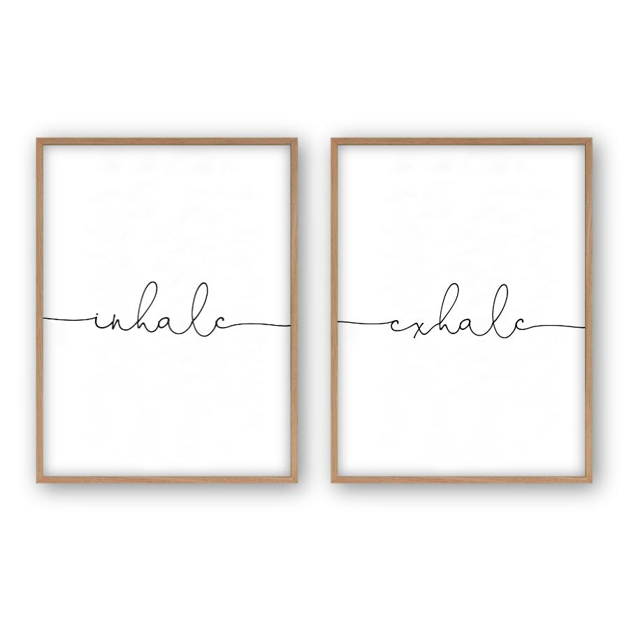 Inhale Exhale - Set Of 2 Prints - Blim & Blum