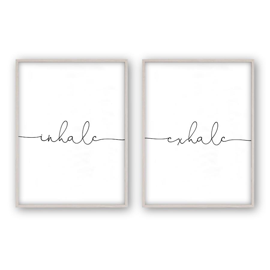 Inhale Exhale - Set Of 2 Prints - Blim & Blum
