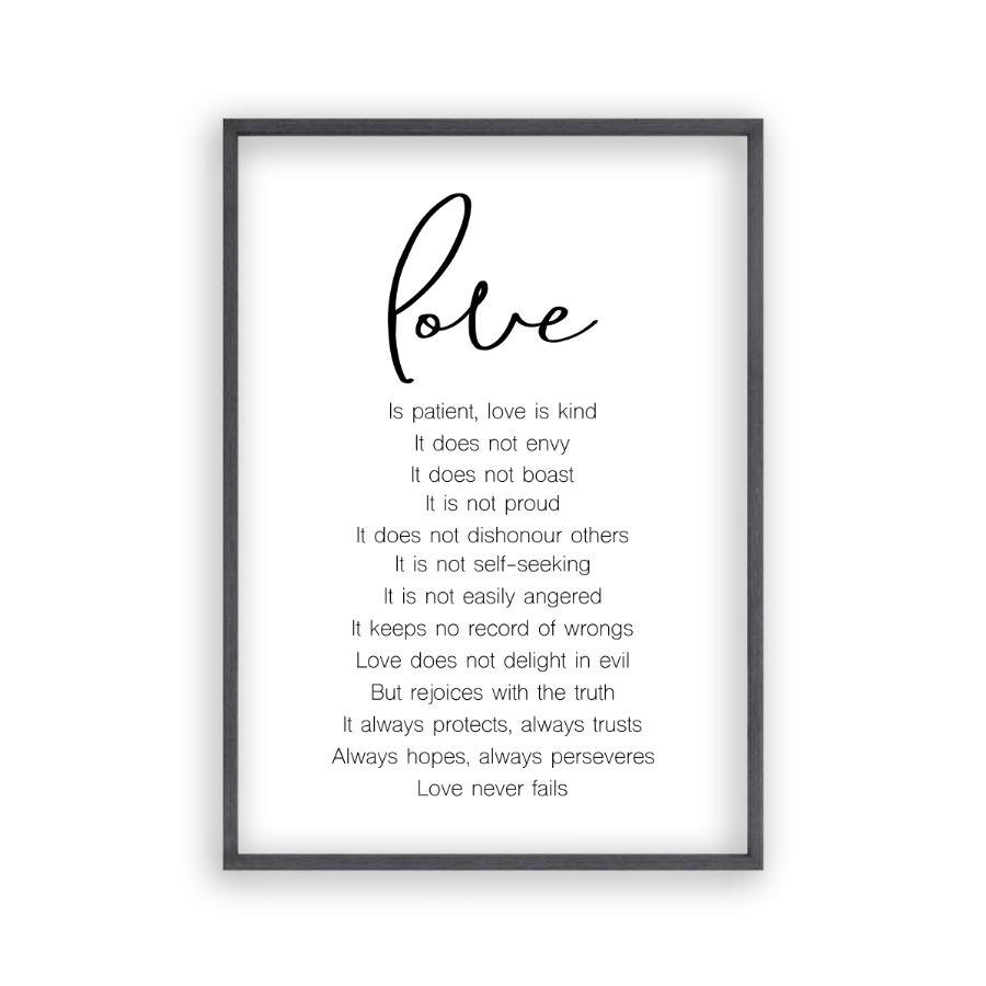 Love is Patient Love Is Kind Print - Blim & Blum