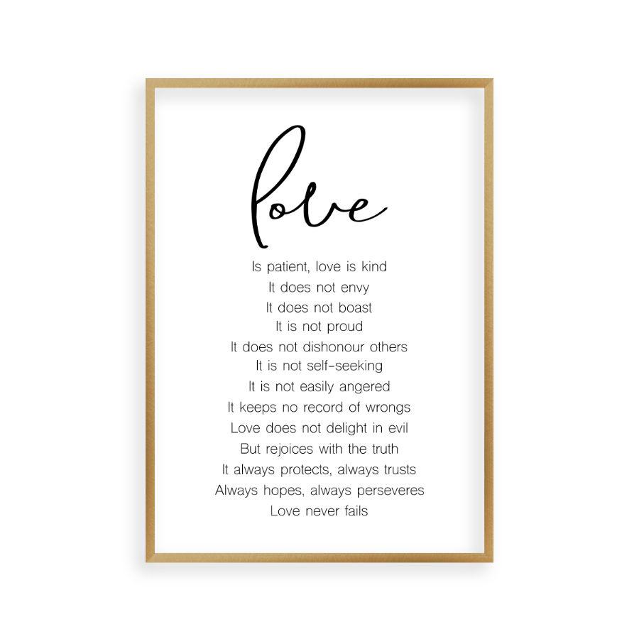 Love is Patient Love Is Kind Print - Blim & Blum