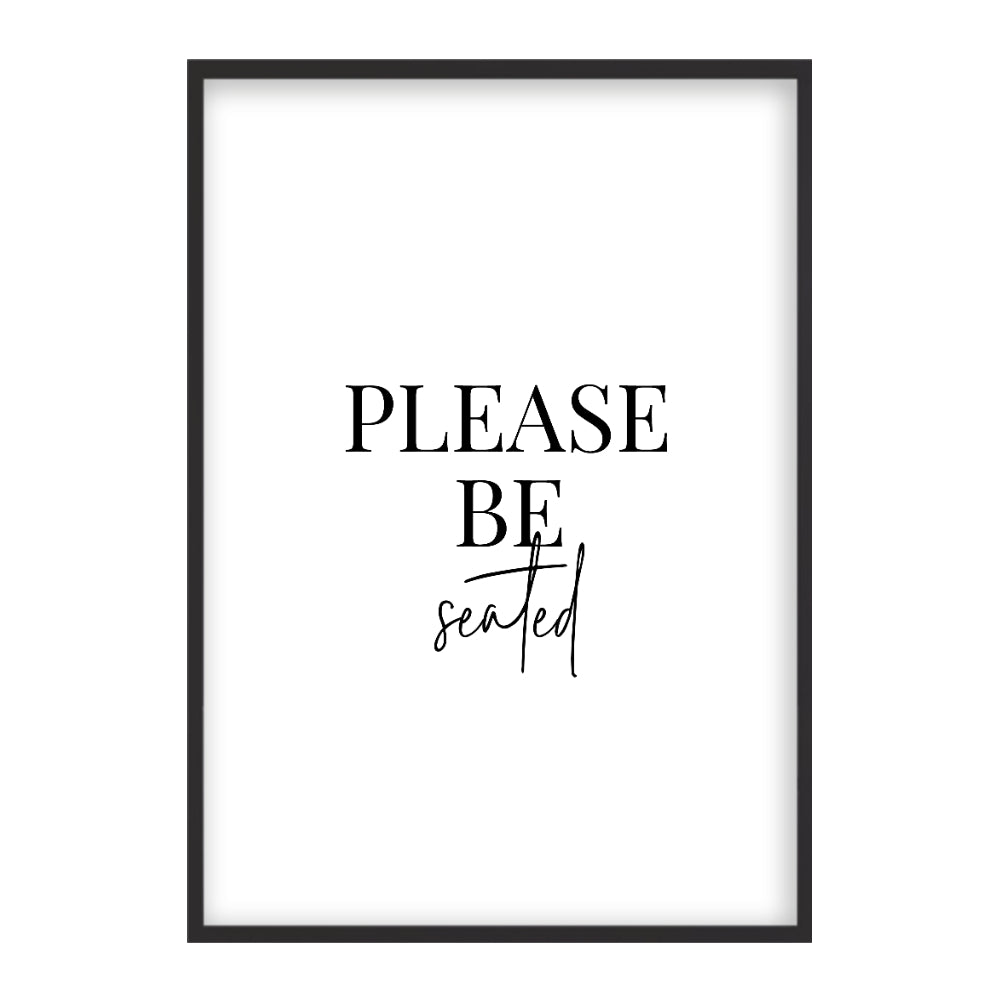Matt Black Frame / 60cm x 60cm