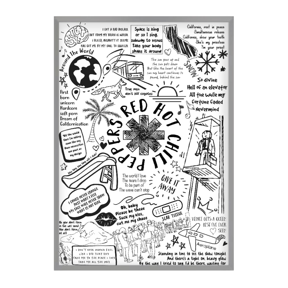 Matt Silver Frame / A1