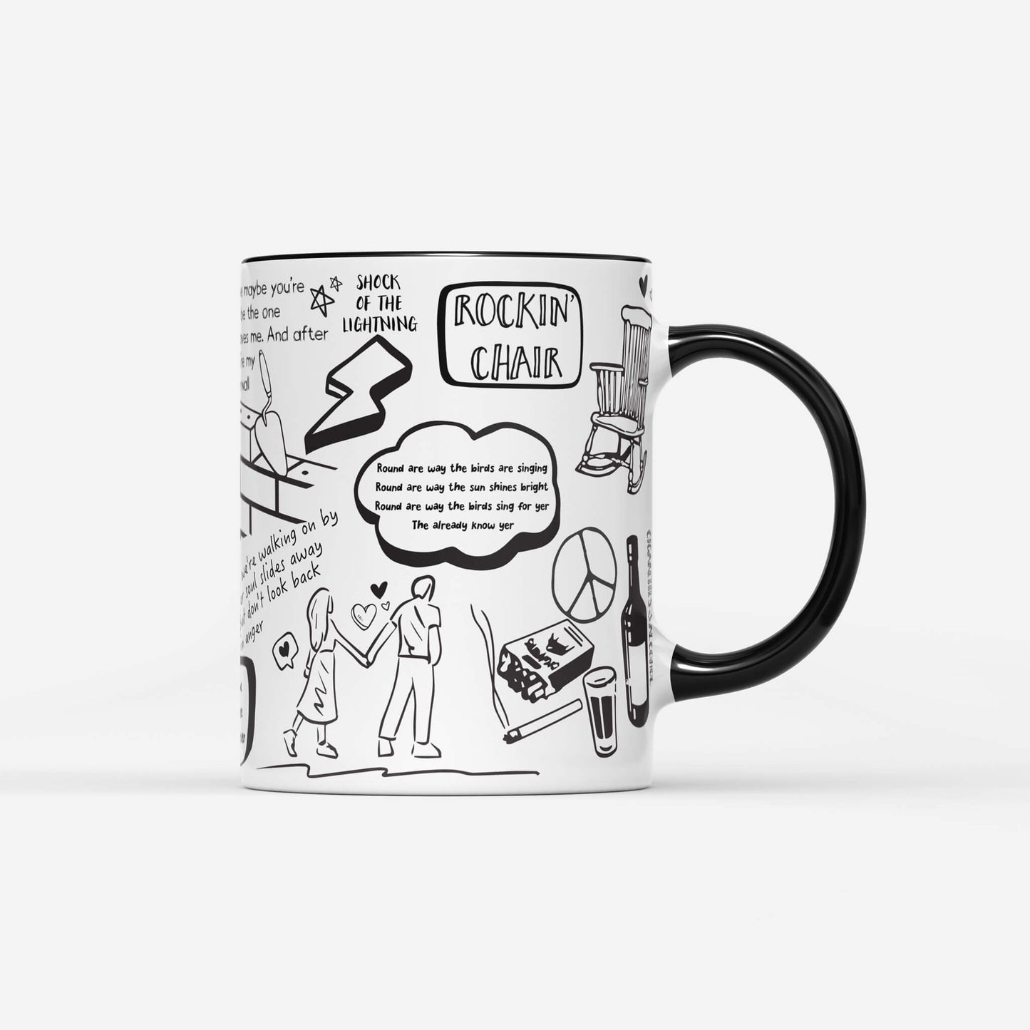 Oasis Doodle Lyrics Mug