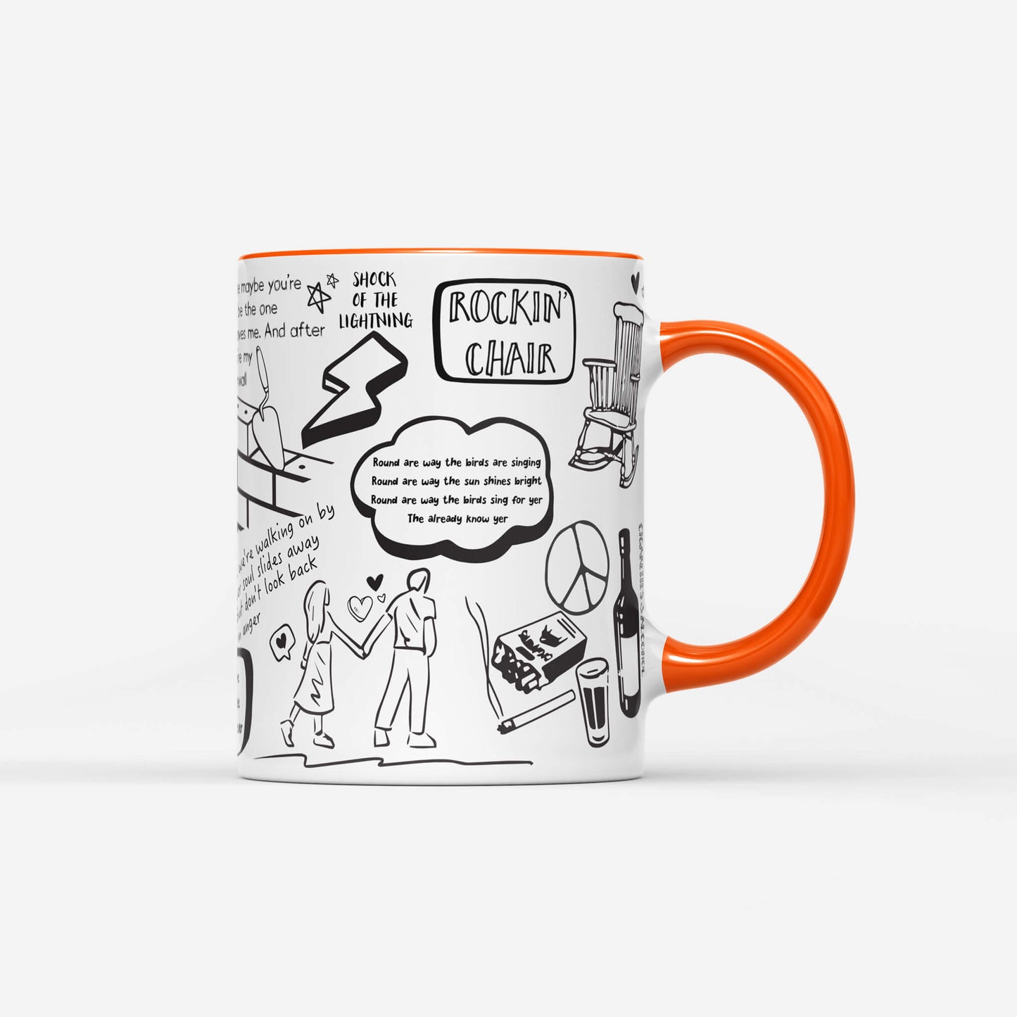 Oasis Doodle Lyrics Mug