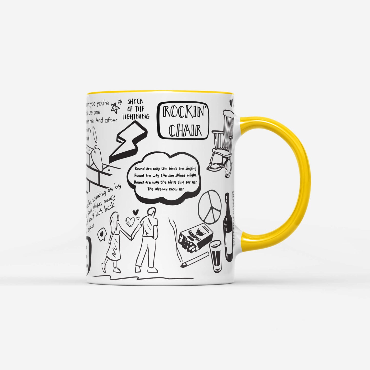 Oasis Doodle Lyrics Mug