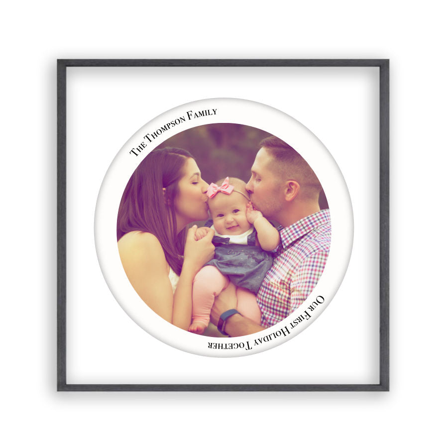 Personalised Circular Photo Print