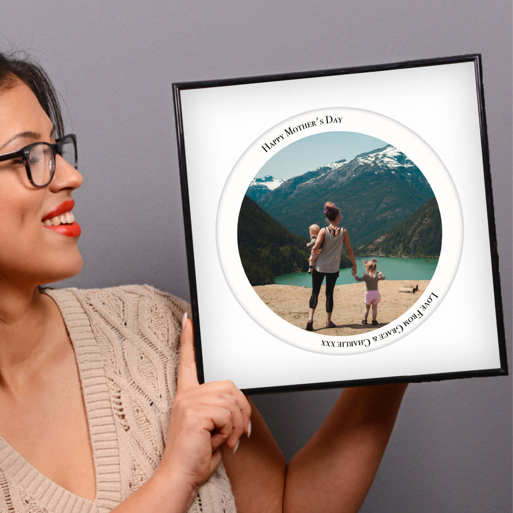 Personalised Circular Photo Print