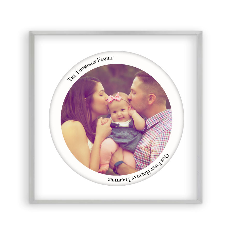 Personalised Circular Photo Print