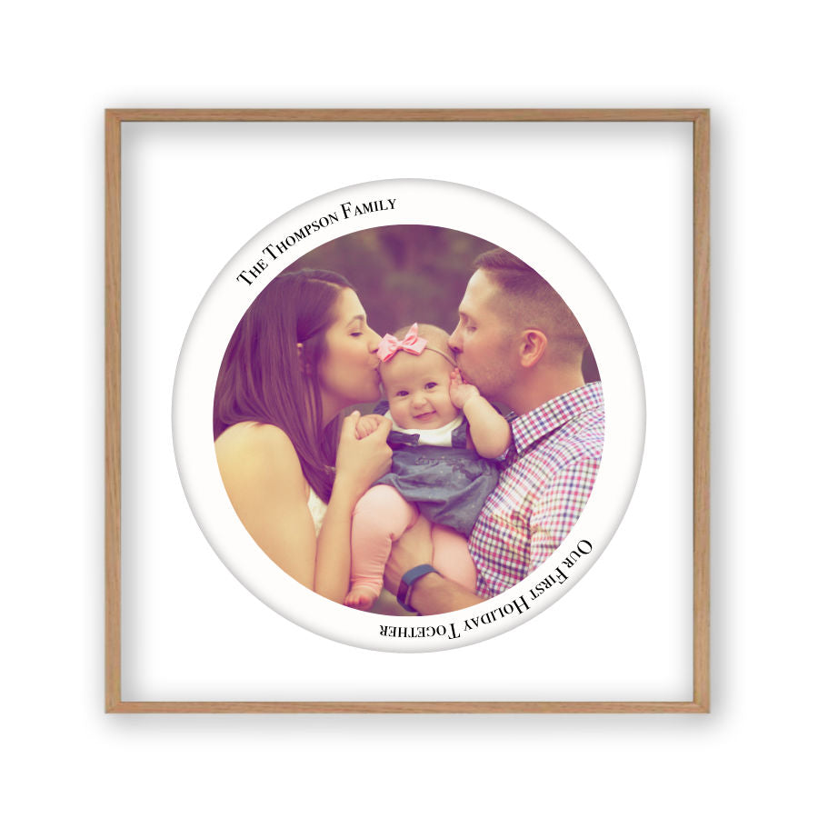 Personalised Circular Photo Print