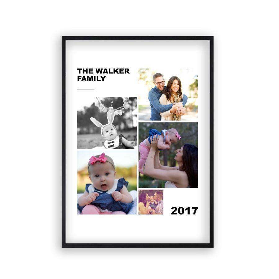 Personalised Family Photographs Collage Print - Blim & Blum