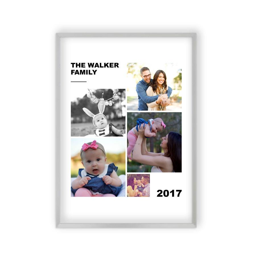 Personalised Family Photographs Collage Print - Blim & Blum