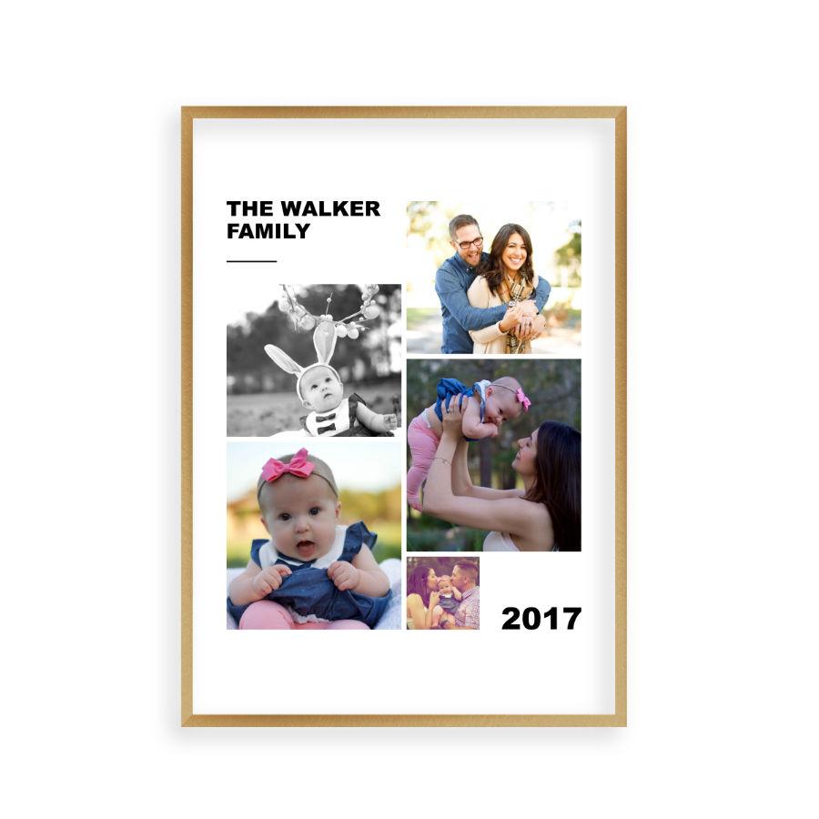 Personalised Family Photographs Collage Print - Blim & Blum