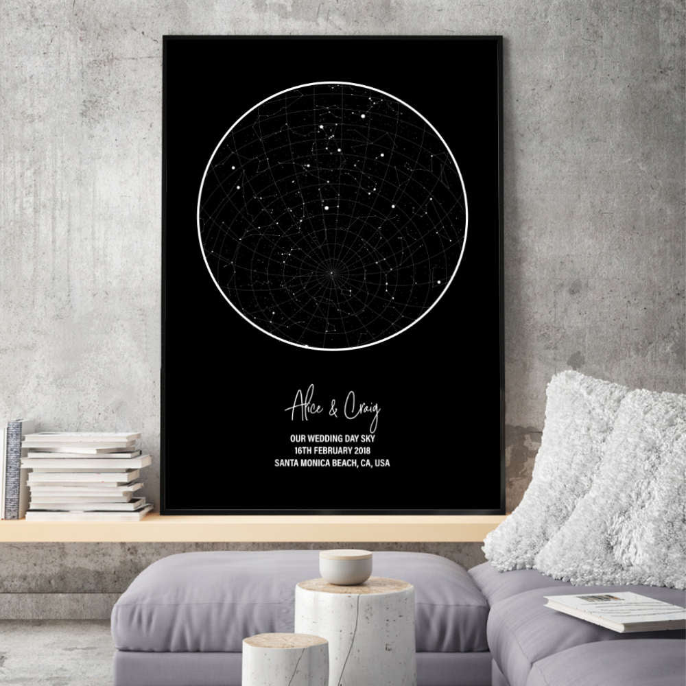 Personalised Star Map Night Sky Print