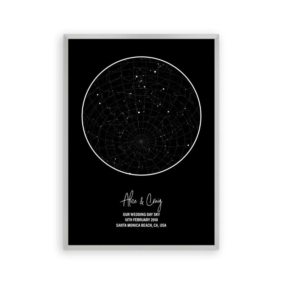 Personalised Star Map Night Sky Print