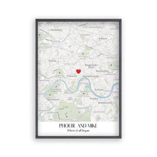 Personalised Special Place Map Print - Blim & Blum