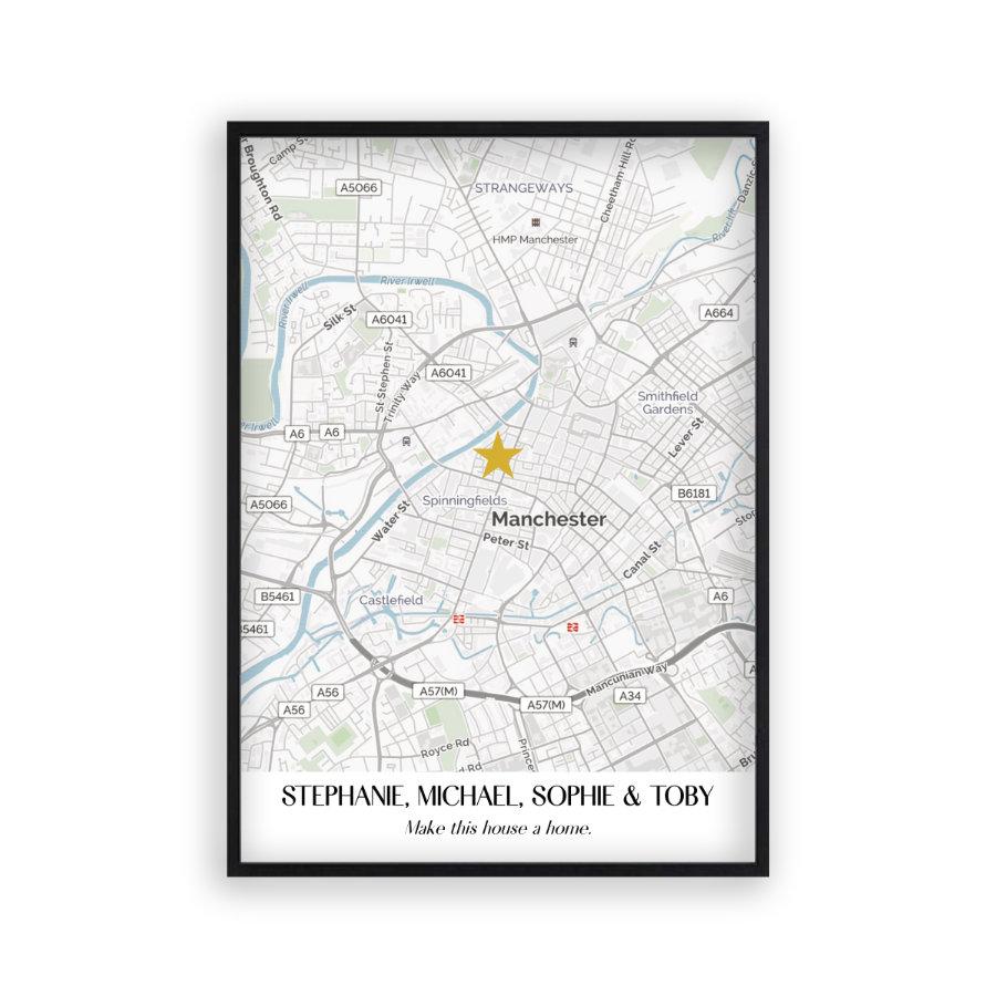 Personalised Special Place Map Print - Blim & Blum