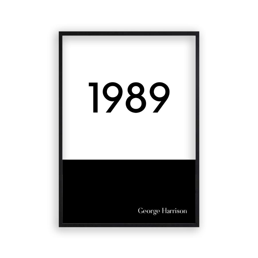 Personalised Typographic Year Print - Blim & Blum