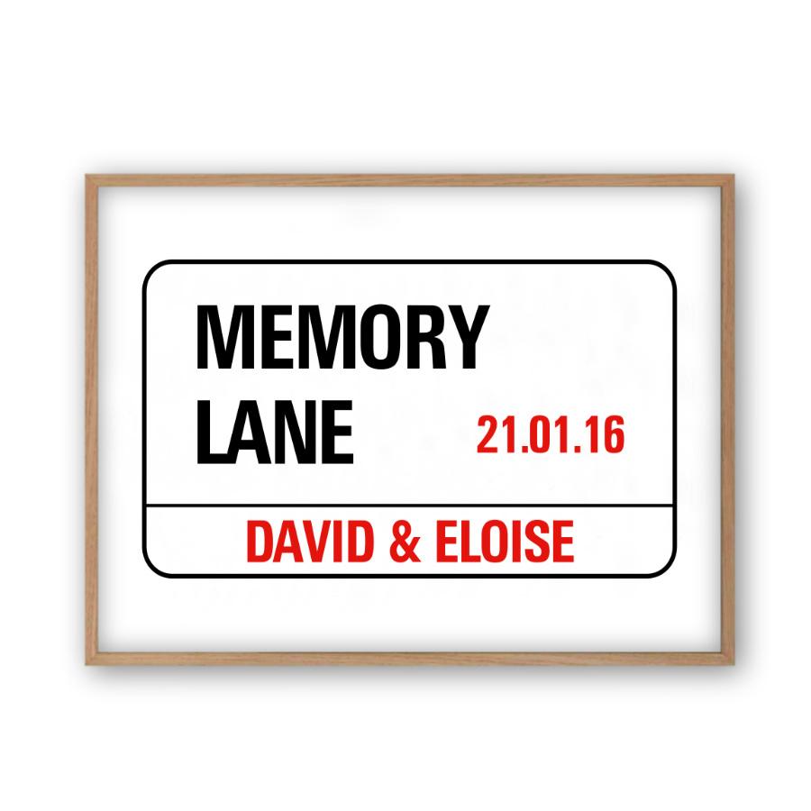Personalised Wedding London Street Sign - Blim & Blum