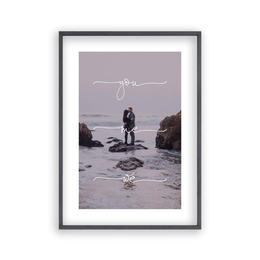 Personalised You Me We Couple Photograph Print - Blim & Blum
