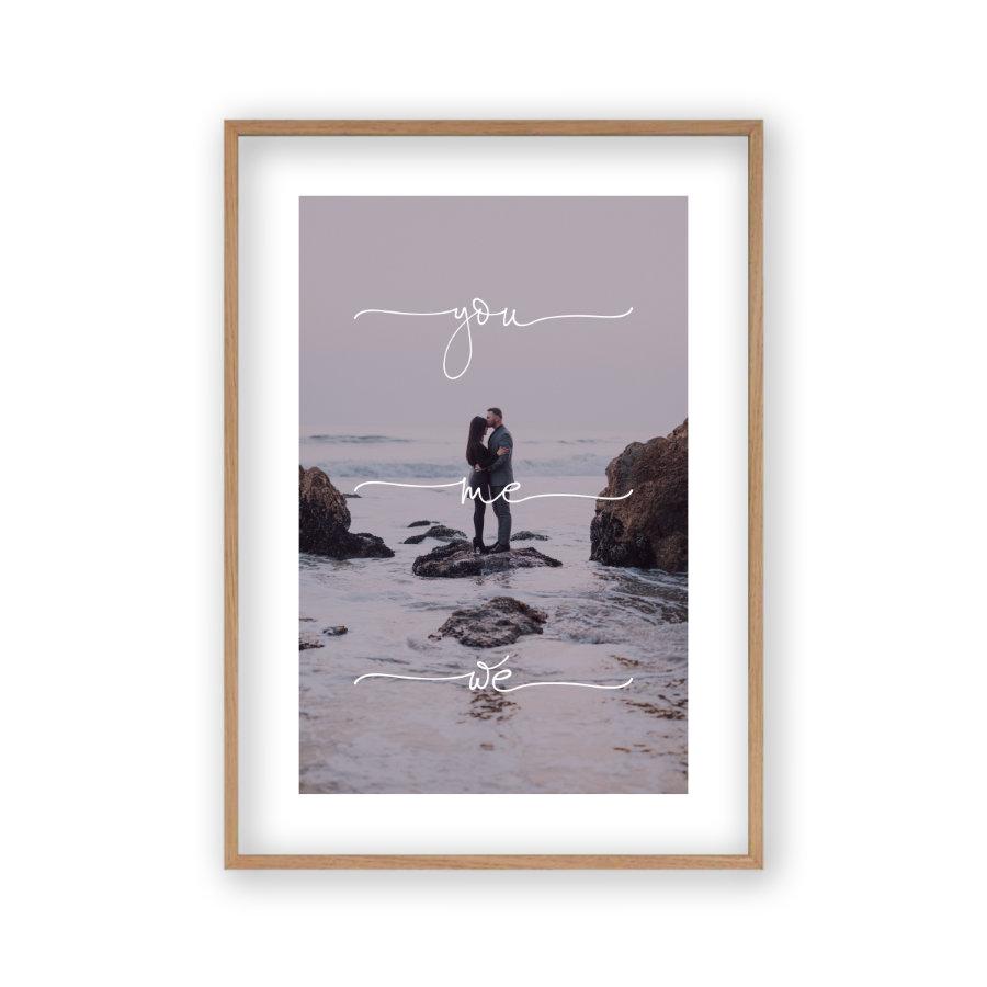 Personalised You Me We Couple Photograph Print - Blim & Blum