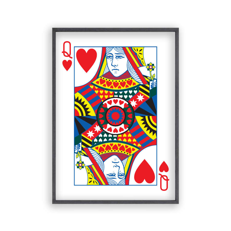 Queen Of Hearts Print