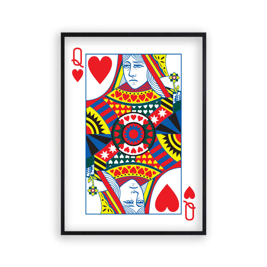 Queen Of Hearts Print