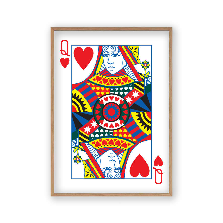 Queen Of Hearts Print